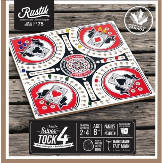 Rustik - Super tock 4 - Jeu de bois classique