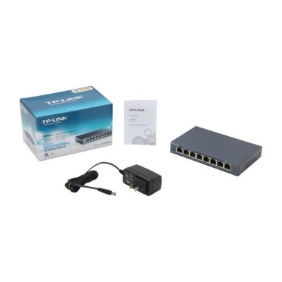 Switch de bureau 8 ports 10/100/1000Mbps -...