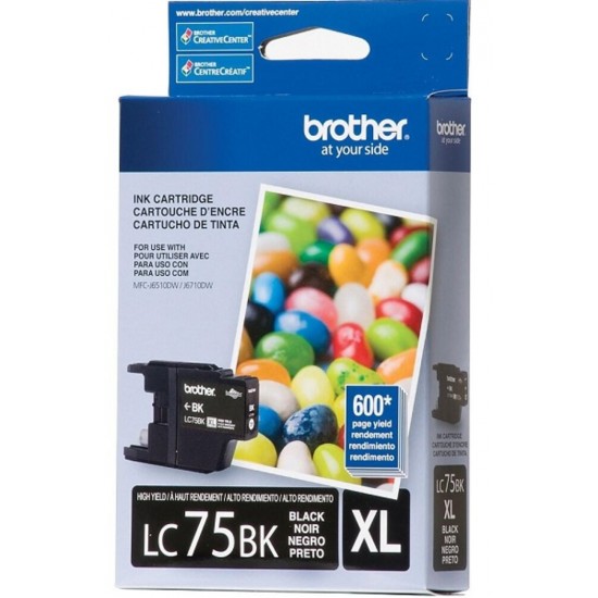 Cartouche d'encre Brother LC75XL Noir