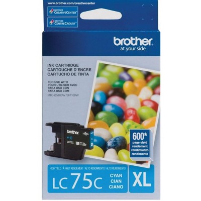 Cartouche d'encre Brother LC75XL Cyan