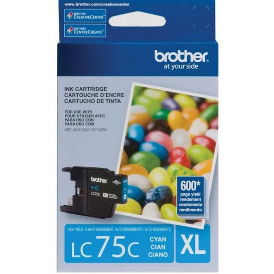 Cartouche d'encre Brother LC75XL Cyan