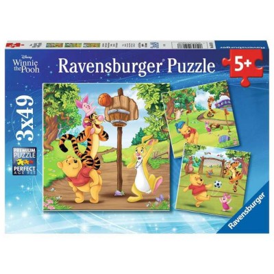 Ravensburger - Casse-tête Winnie l'ourson 3 x 49...