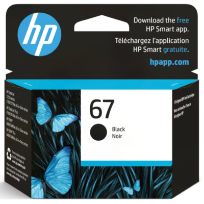 Cartouche d'encre HP 67 noir
