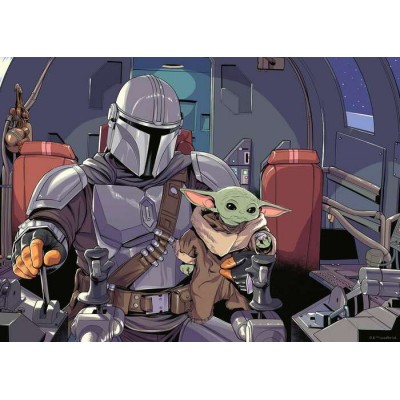 Ravensburger - Casse-tête Disney Star Wars Le Mandalorian 1000 pièces