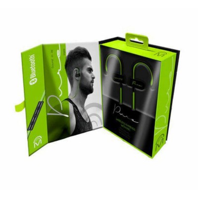 Mental Beats Pure Écouteurs Bluetooth Avec Microphone - Vert Noir