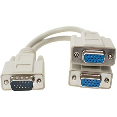 Câble répartiteur d'écran VGA Mâle à 2x...