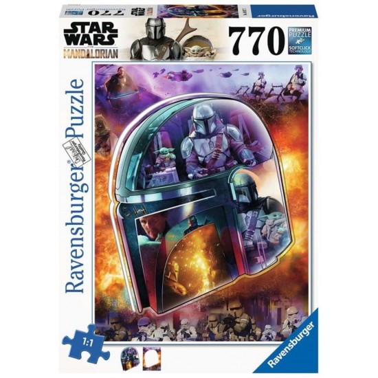 Ravensburger - Casse-tête Star Wars Le casque Mandolorien 770 pièces