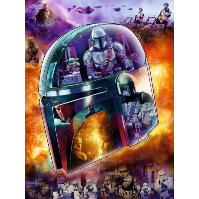 Ravensburger - Casse-tête Star Wars Le casque Mandolorien 770 pièces