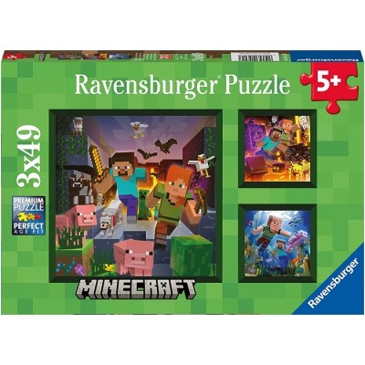 Ravensburger - Minecraft biomes 3 X 49 pièces
