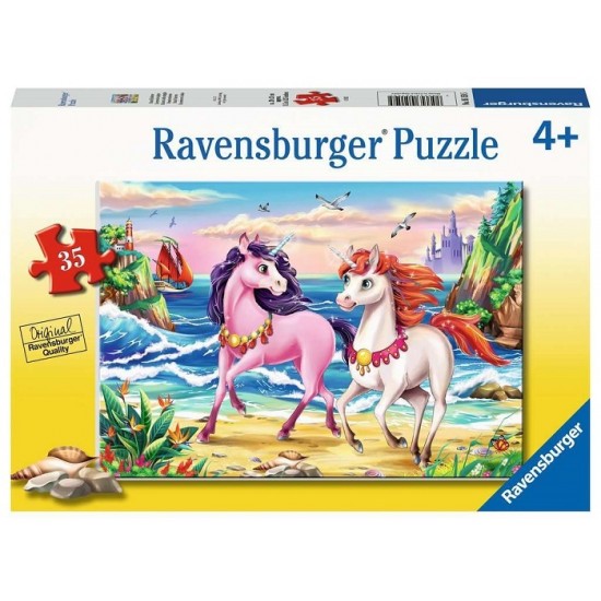 Ravensburger - Casse-tête Licornes des plages 35 pièces