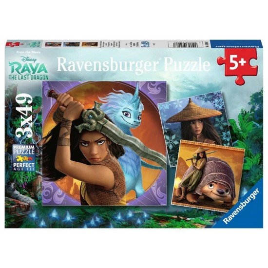 Ravensburger - Casse-tête Disney Raya 3 X 49 pièces