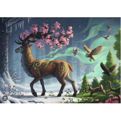 Ravensburger - Casse-tête Cerf du printemps 1000 pièces