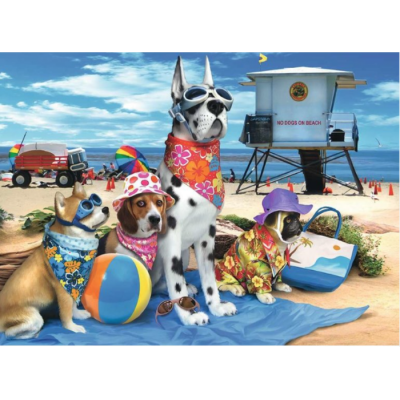 Ravensburger - Casse-tête Les chiens ne sont pas sur la plage 100 XXL pièces