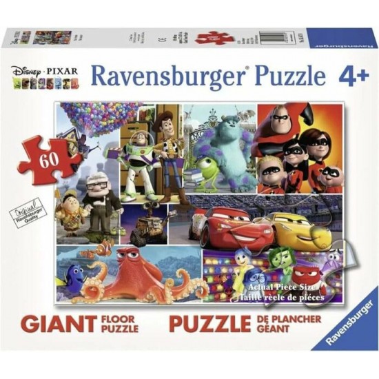 Ravensburger - Casse-tête de plancher Pixar copains 60 pièces