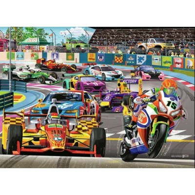 Ravensburger - Casse-tête Sur le circuit 60 pièces