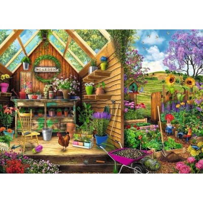 Ravensburger - Casse-tête Vue sur l'abri de jardin 300 pièces