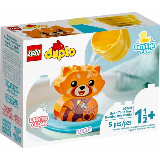 Lego Duplo - Jouet de bain : le panda roux flottant