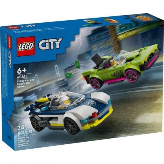 Lego City - Poursuite voiture de police et muscle...