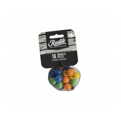Rustik - 16 billes pour jeu de Tock 4 joueurs