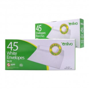 Enlivo - Enveloppes commerciales autocollantes #10...