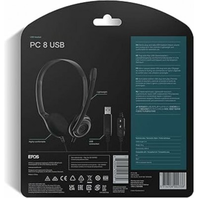 Epos - Casque d'écoute avec micro USB Pc 8 