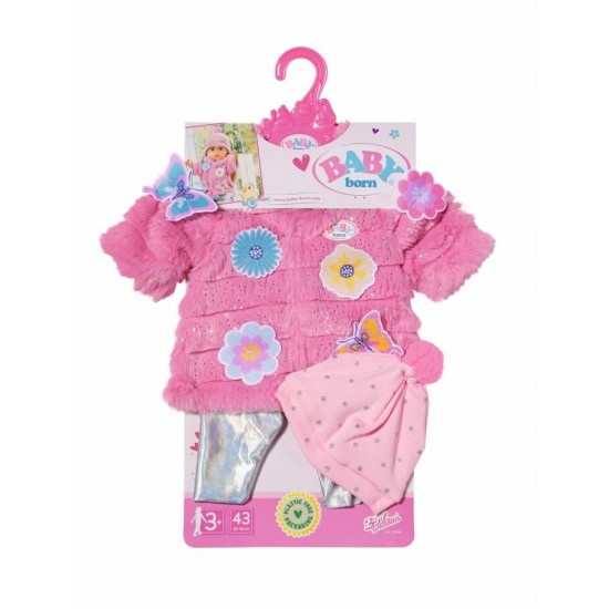 Baby Born - Ensemble de manteau rose 