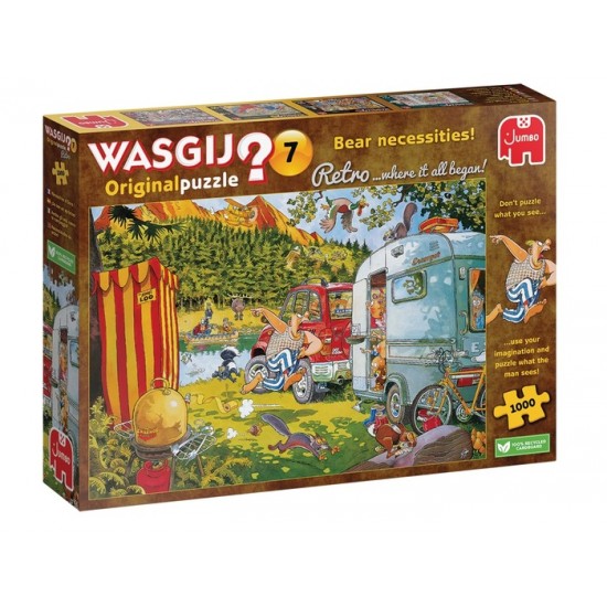 Wasgij - Casse-tête Original #7 Nécessités d’Ours Retro 1000 pièces