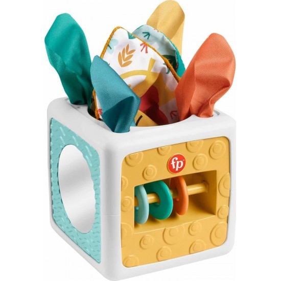 Fisher-Price - Cube d'activités mouchoirs amusants