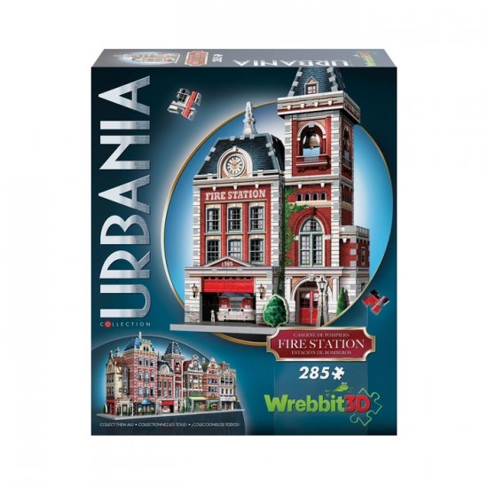 Wrebbit3D - Urbania Casse-tête 3D - Caserne de pompier 285 pièces