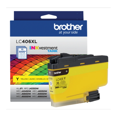 Cartouche d'encre Brother LC406XL Jaune