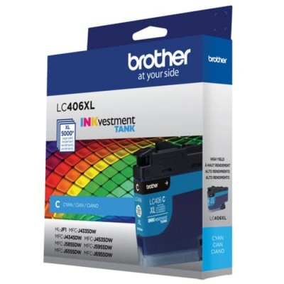 Cartouche d'encre Brother LC406XL Cyan