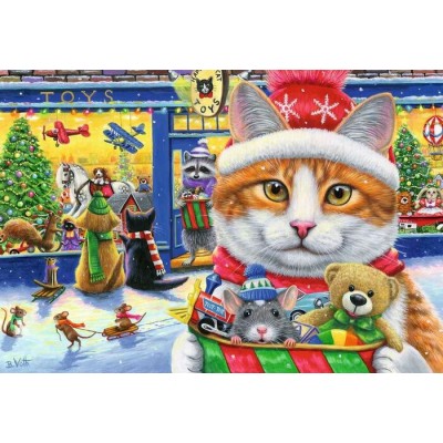 Ravensburger - Casse-tête Chatons de Noël 2 X 24 pièces