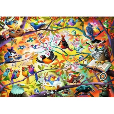 Ravensburger - Casse-tête Oiseaux occupés 1000 pièces