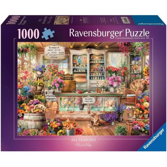 Ravensburger - Casse-tête Boutique de fleurs 1000 pièces