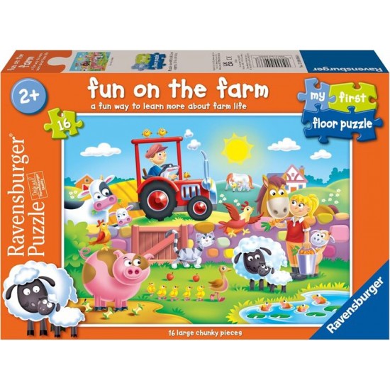 Ravensburger - Casse-tête de plancher Plaisir à la ferme 16 pièces