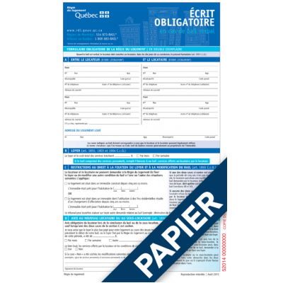 Écrit obligatoire en cas de bail verbal