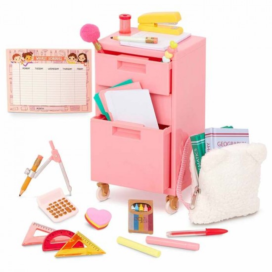 Our Generation -  Ensemble d'accessoires scolaires "À vos marques, prêts, apprenez!"