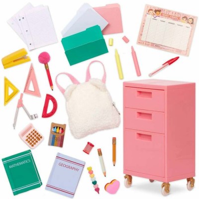 Our Generation -  Ensemble d'accessoires scolaires "À vos marques, prêts, apprenez!"
