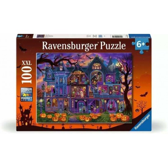 Ravensburger - Casse-tête La maison des monstres 100 pièces XXL Ravensburger - Casse-tête La maison des monstres 100 pièces XXL
