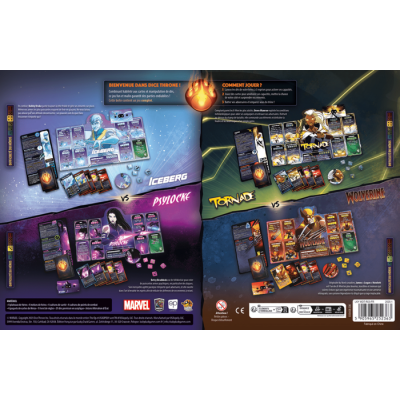 Dice Throne Marvel - Ice Man vs Psylocke vs Storm vs Wolverine V.F.