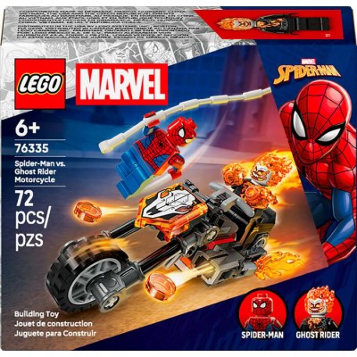 Lego Marvel - Spider-Man contre la moto de Ghost...