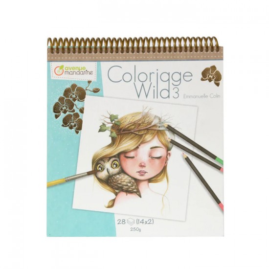 My Mandarine - Carnet de coloriage ''Wild 3''