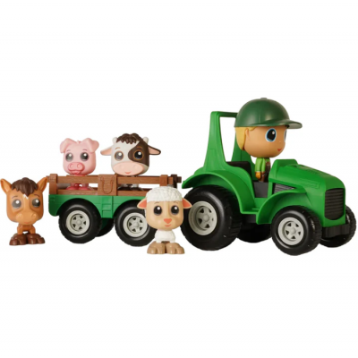 Flek - Ensemble Tracteur & Remorque avec Figurine...