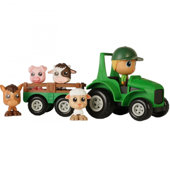 Flek - Ensemble Tracteur & Remorque avec Figurine...