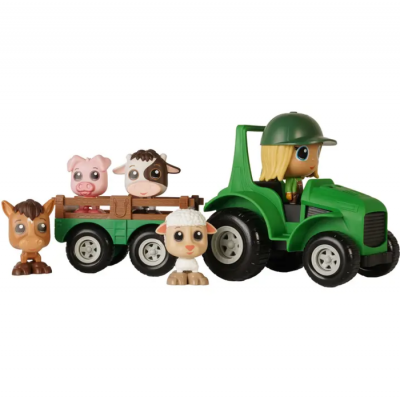 Flek - Ensemble Tracteur & Remorque avec Figurine...
