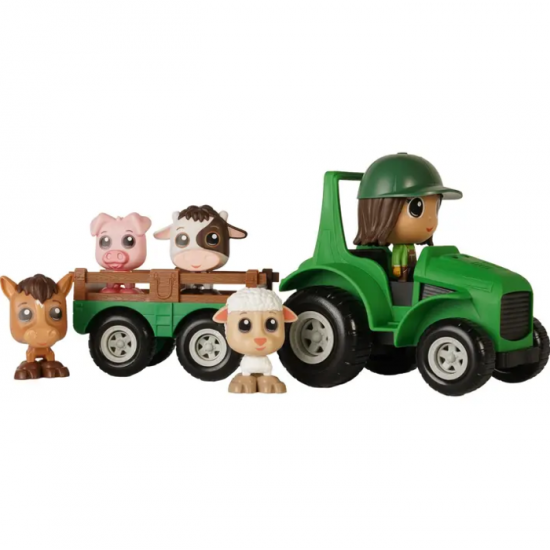 Flek - Ensemble Tracteur & Remorque avec Figurine...