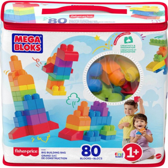 Mega Blocks - Sac de Construction avec 80 Briques