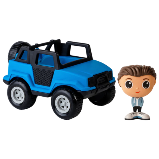 Flek - Véhicule tout-terrain bleu avec figurine Alex