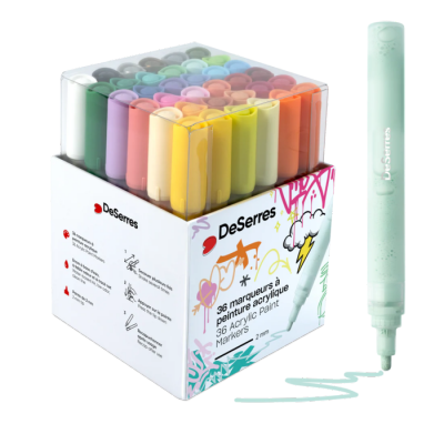 DeSerres - Ensemble de 36 marqueurs acryliques...