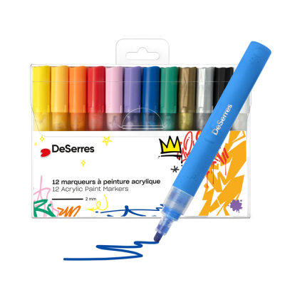 DeSerres - Ensemble de 12 marqueurs acryliques...